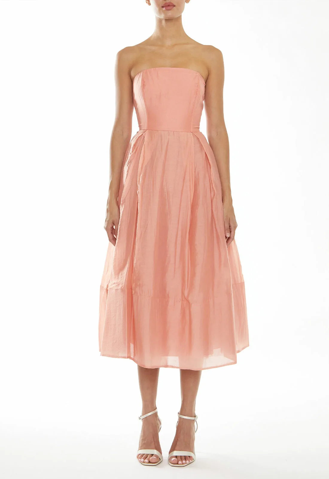 Peach cocktail dress on sale