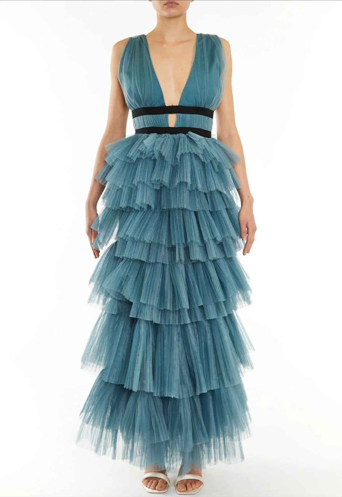 Layered tulle skirt maxi best sale