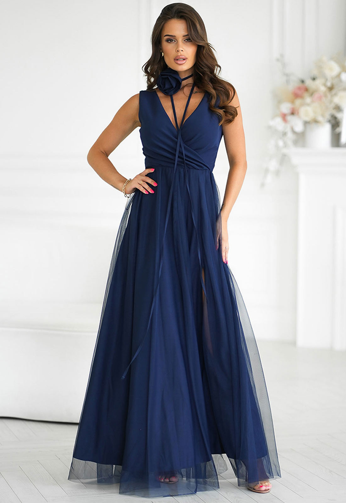 LBD Exclusive Navy Angelina Tulle Dress