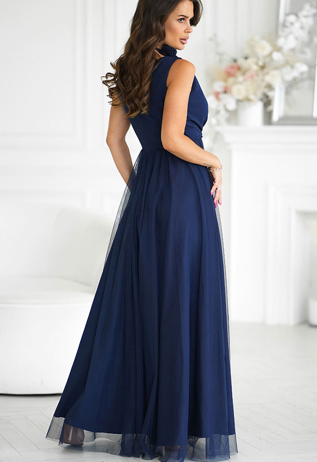 LBD Exclusive Navy Angelina Tulle Dress