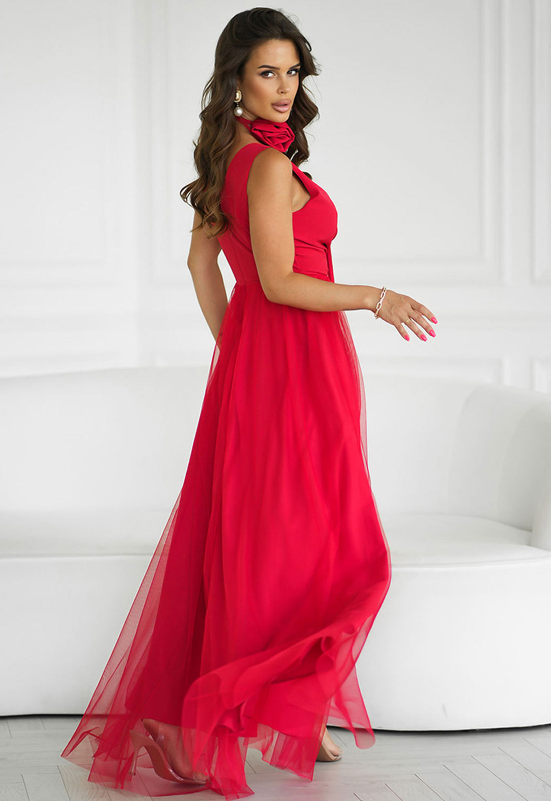 LBD Exclusive Red Angelina Tulle Dress