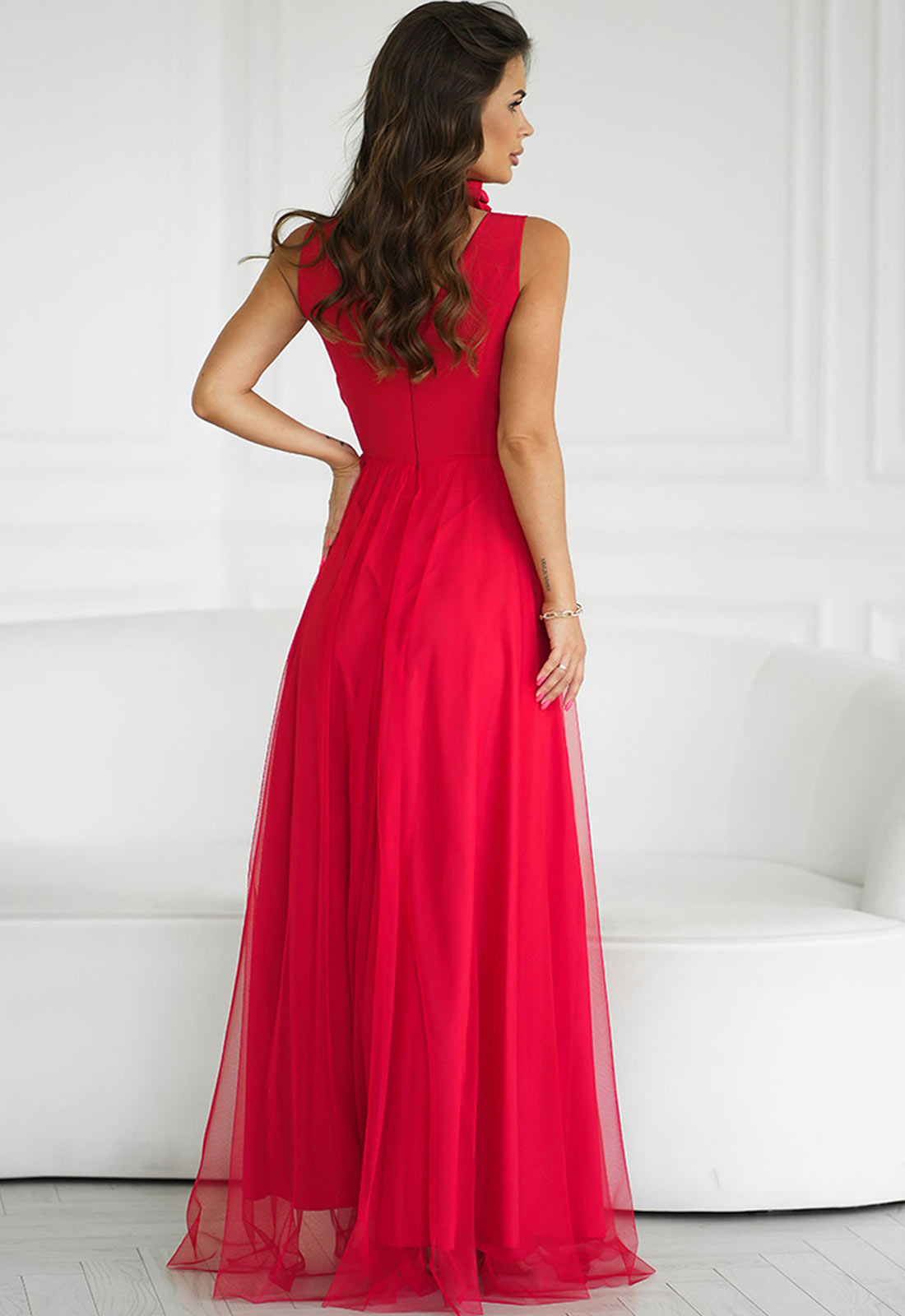 LBD Exclusive Red Angelina Tulle Dress