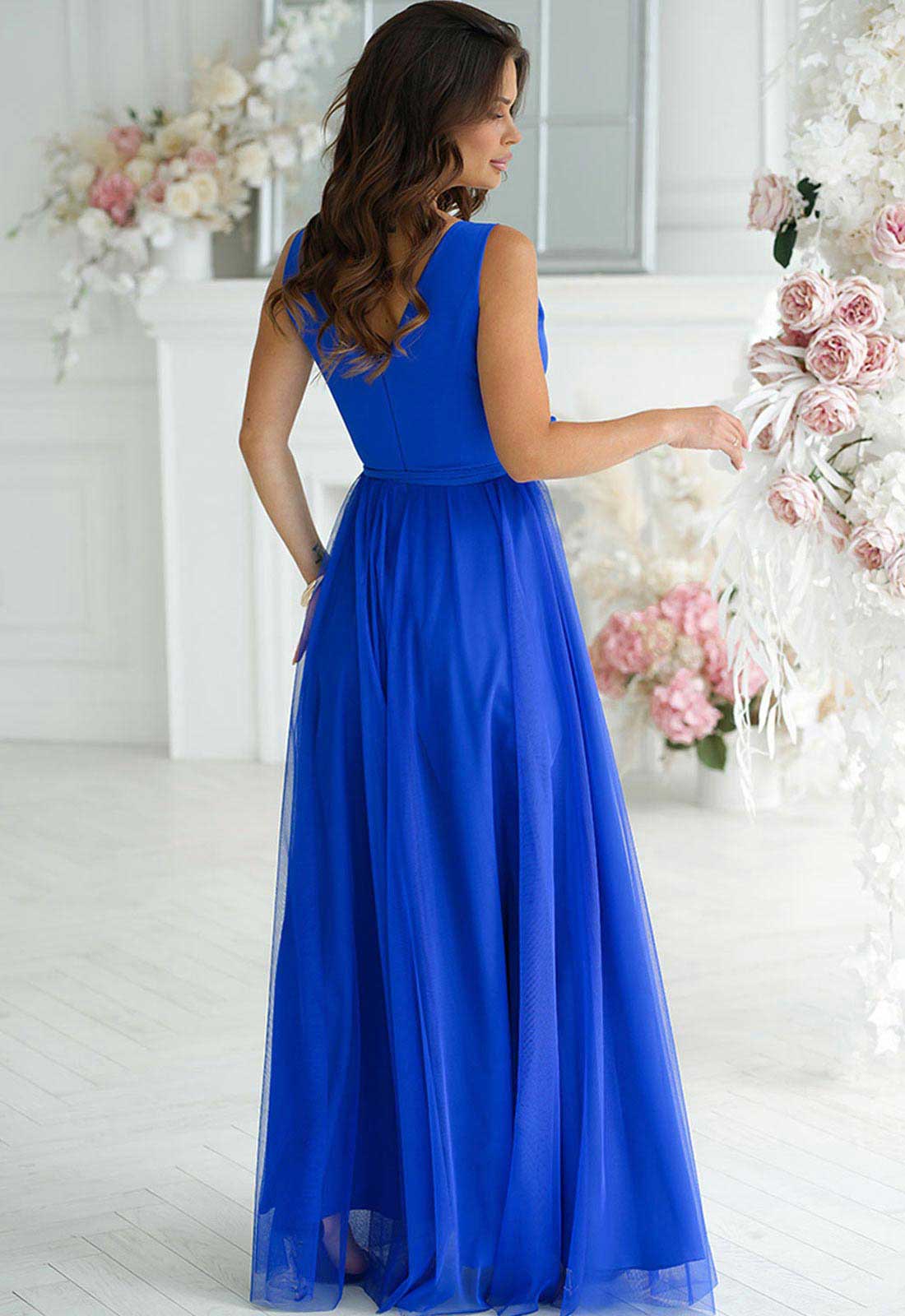 LBD Exclusive Royal Blue Angelina Tulle Dress