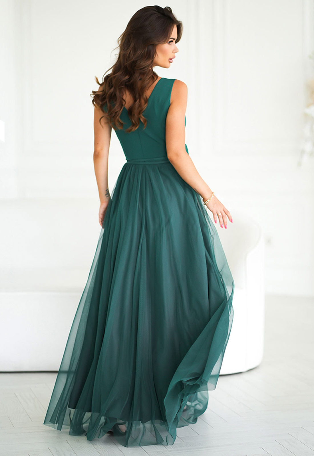 LBD Exclusive Green Angelina Tulle Dress