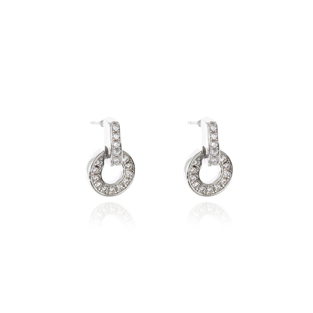 Cachet London Elana Silver Drop Earrings