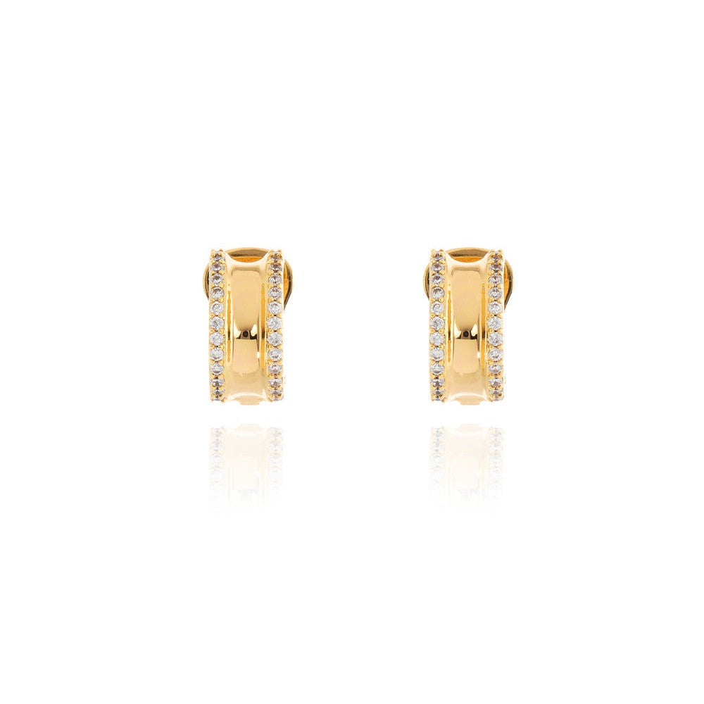 Cachet London Scoop Gold Clip On Earrings