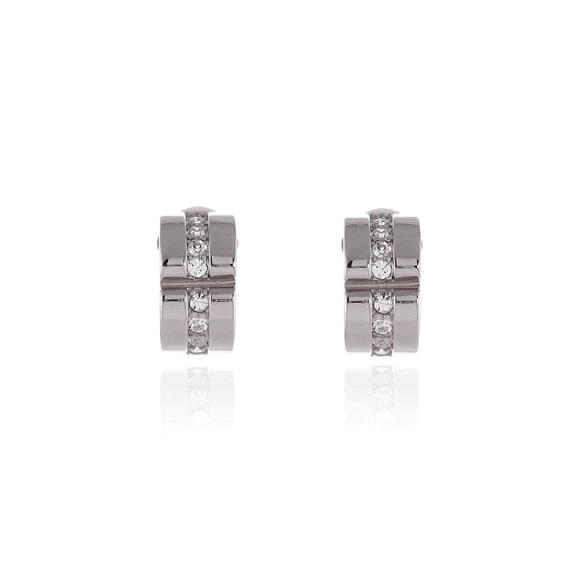 Cachet London Matice Silver Clip On Earrings