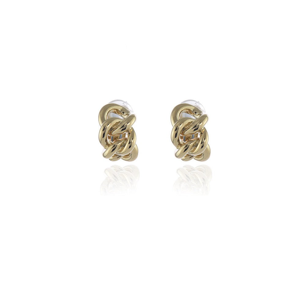 Cachet London Link Gold Clip On Earrings