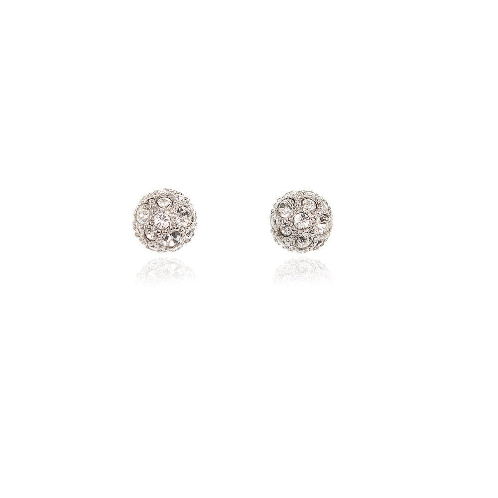 Cachet London Pom Pom Silver Earrings