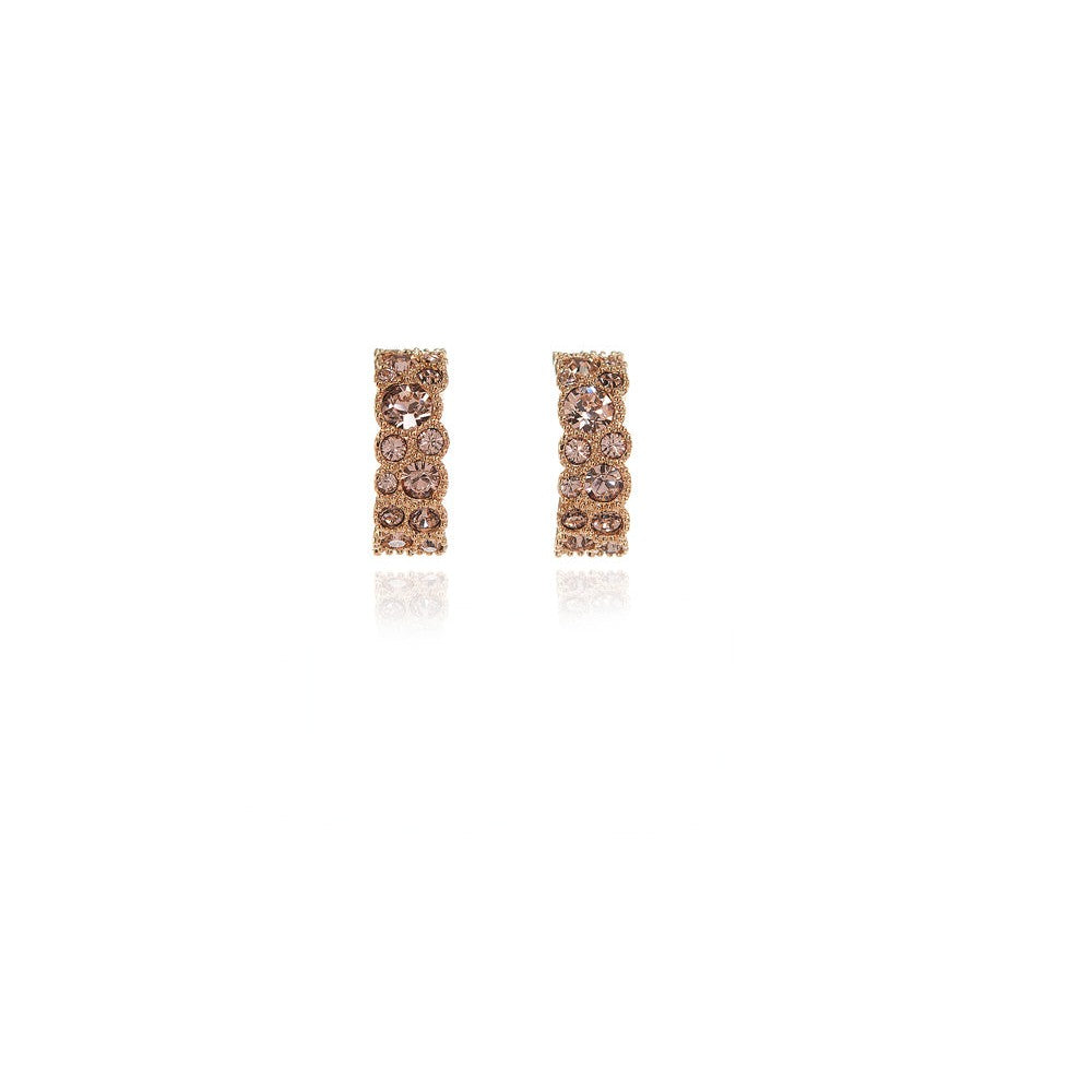 Cachet London Halia Earrings 15mm 18ct Rose Gold Plated