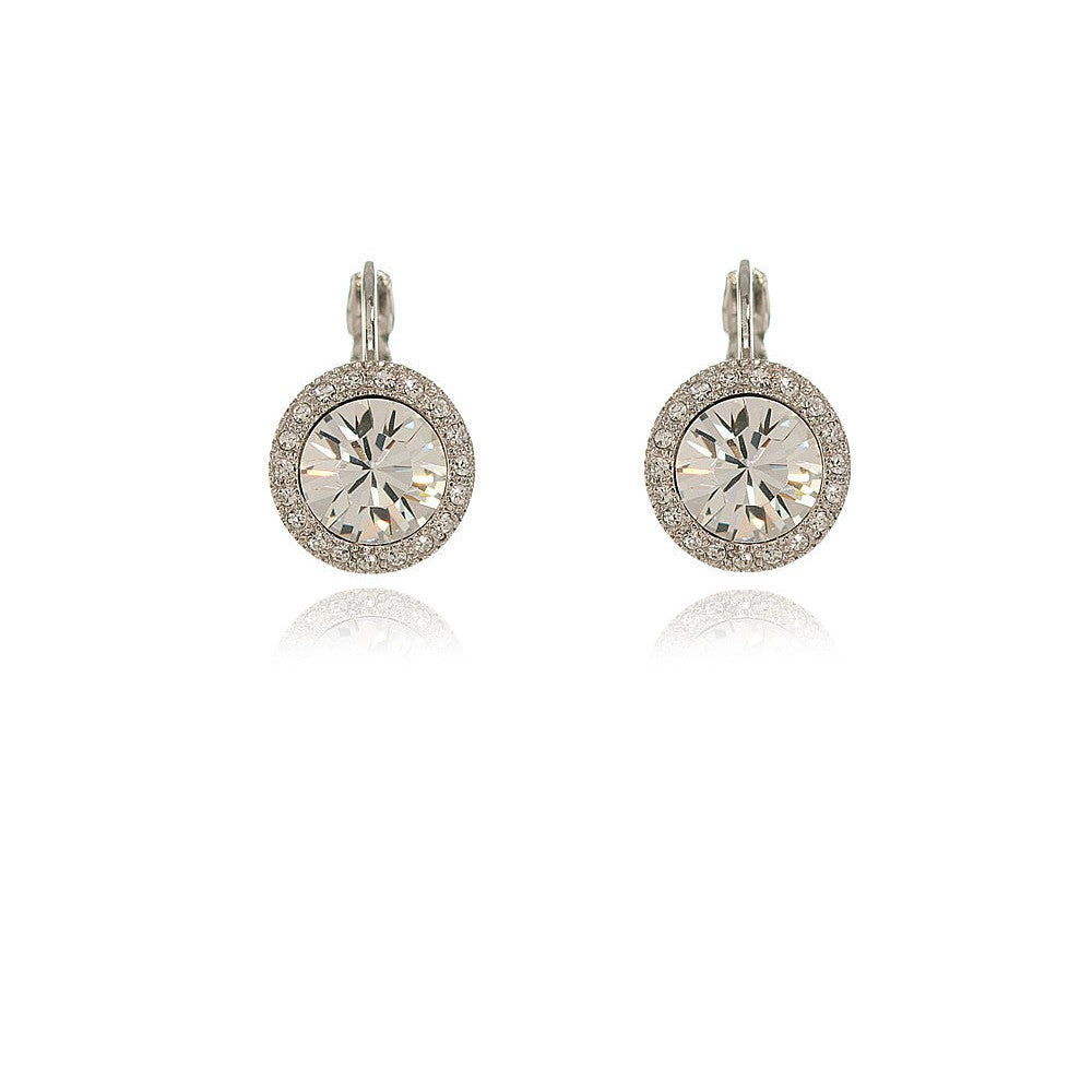 Cachet London Sosie Pavee Silver Earrings