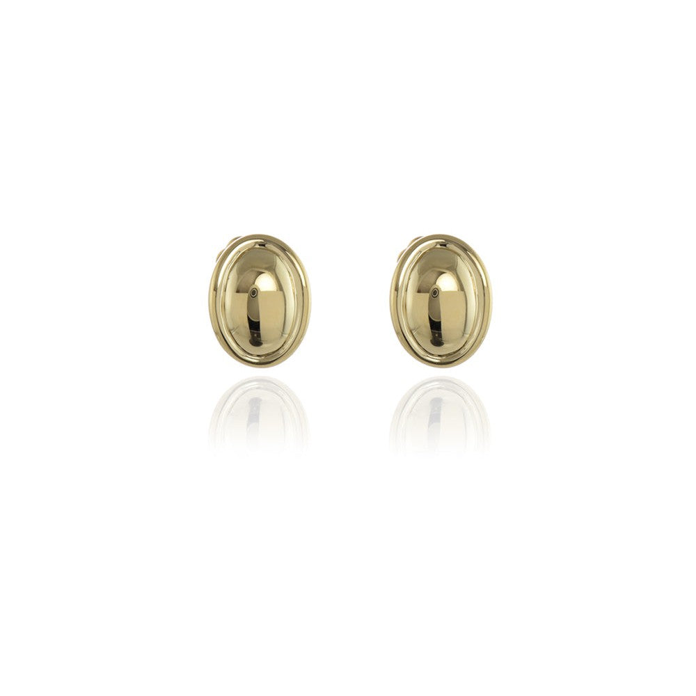 Cachet London Vega Polished Gold Clip On Earrings