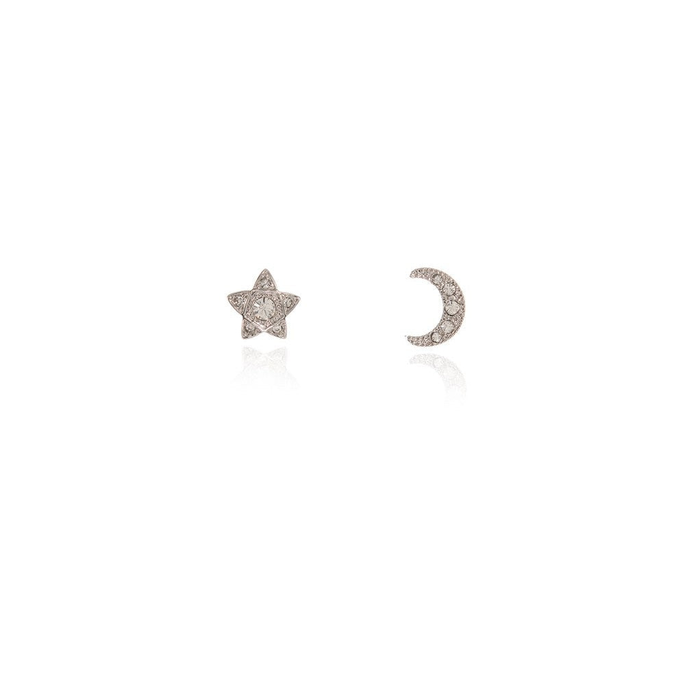 Cachet London Lunar Star Silver Earrings