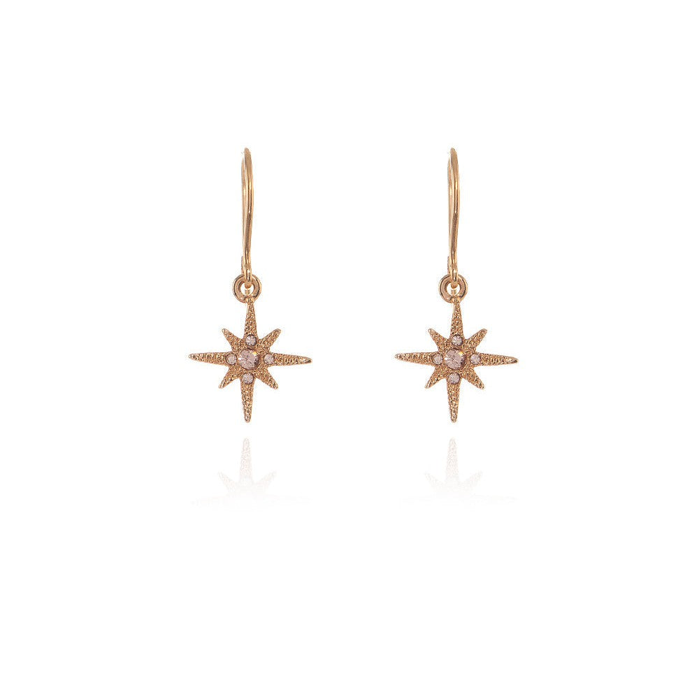 Cachet London North Star Earrings 18ct Rose Gold Plated