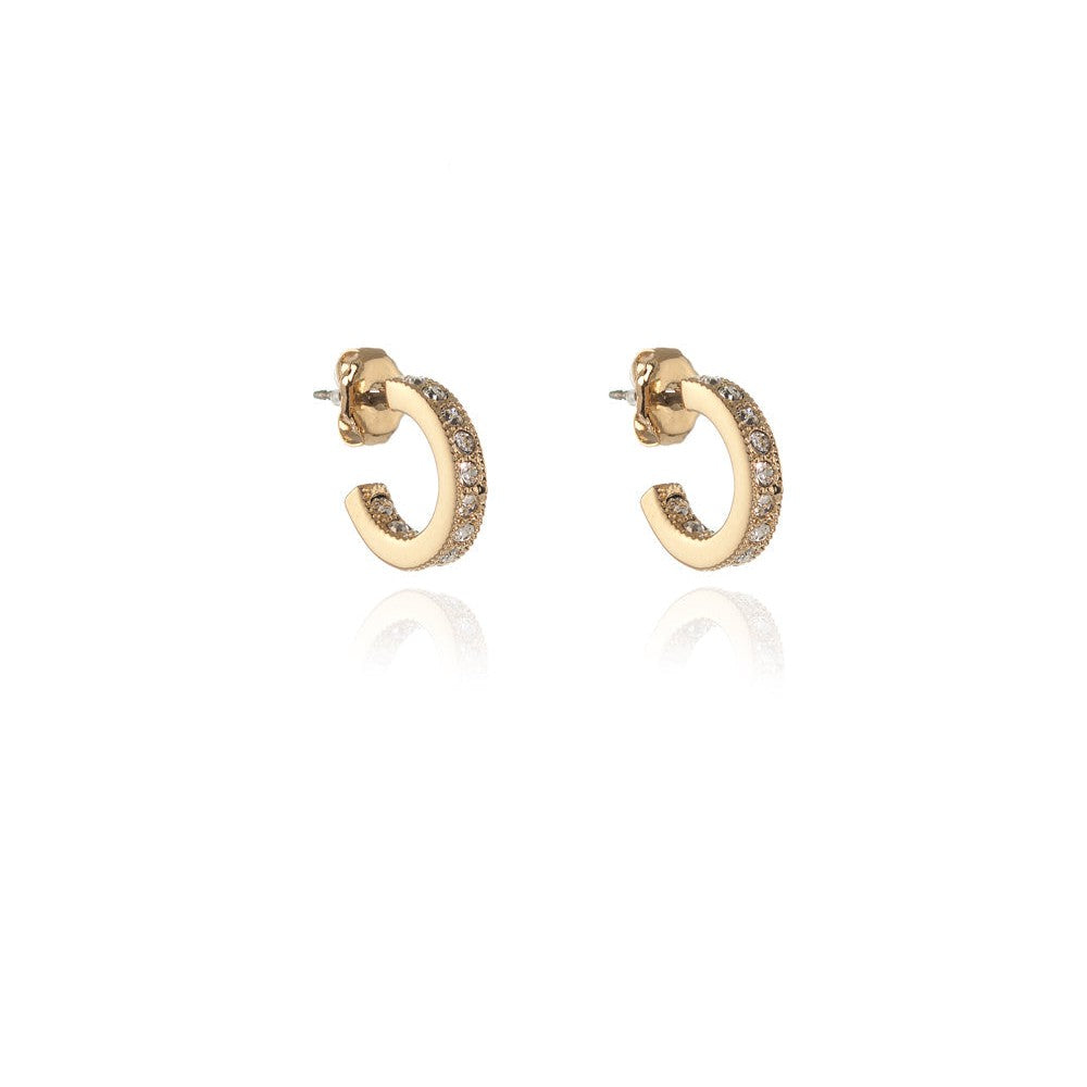 Cachet London Saga 12mm Gold Hoop Earrings