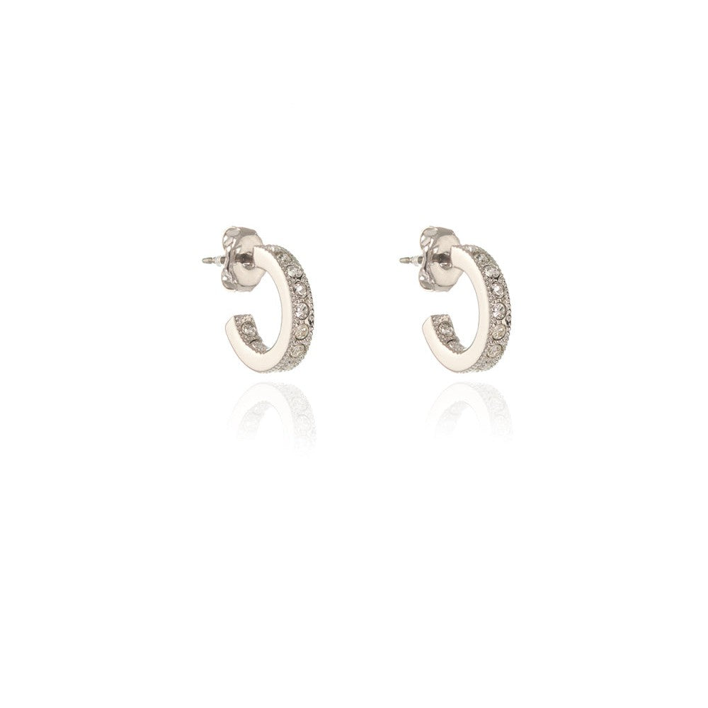 Cachet London Saga 12mm Silver Hoop Earrings