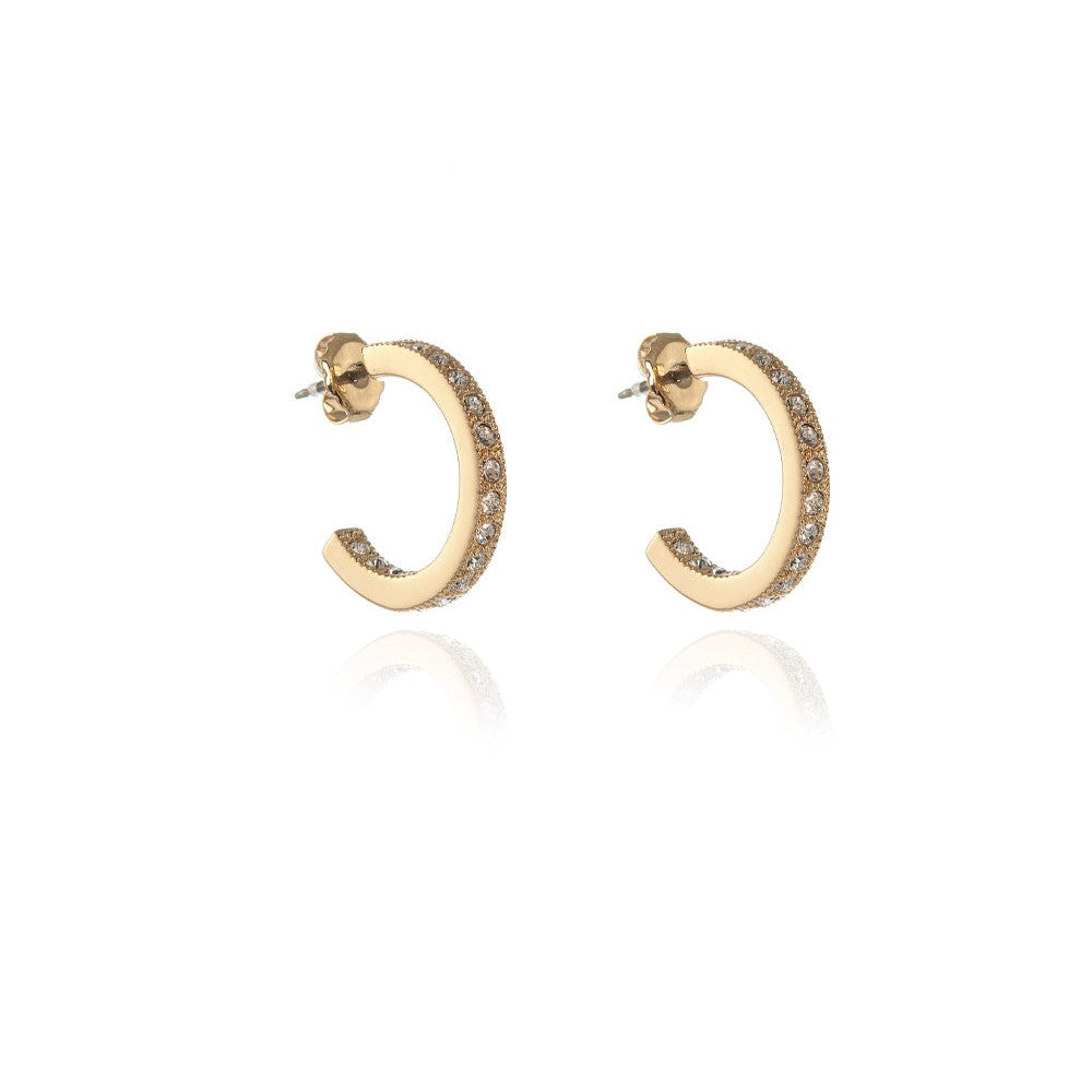 Cachet London Saga 18mm Gold Hoop Earrings