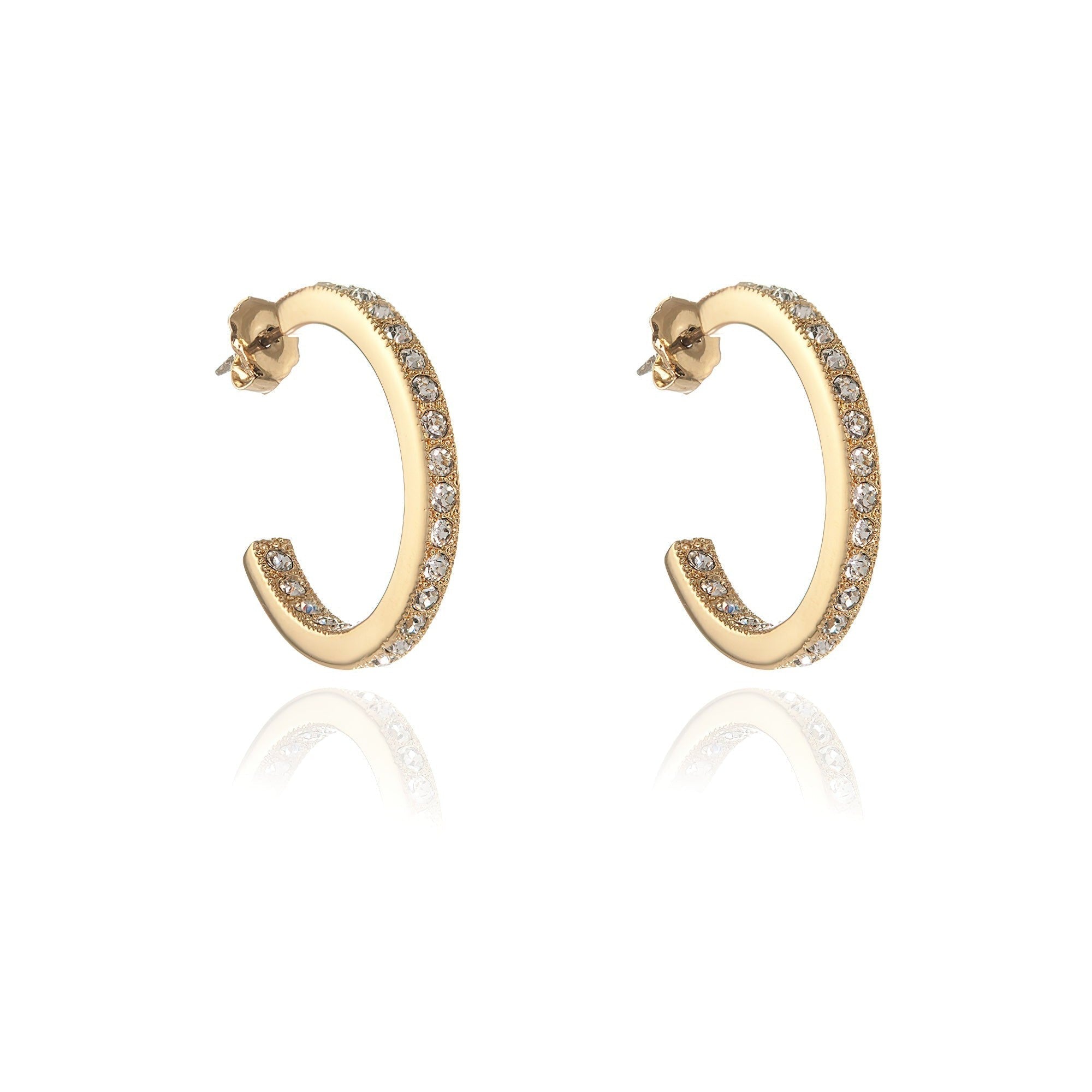 Cachet London Saga Large Gold Hoop Earrings