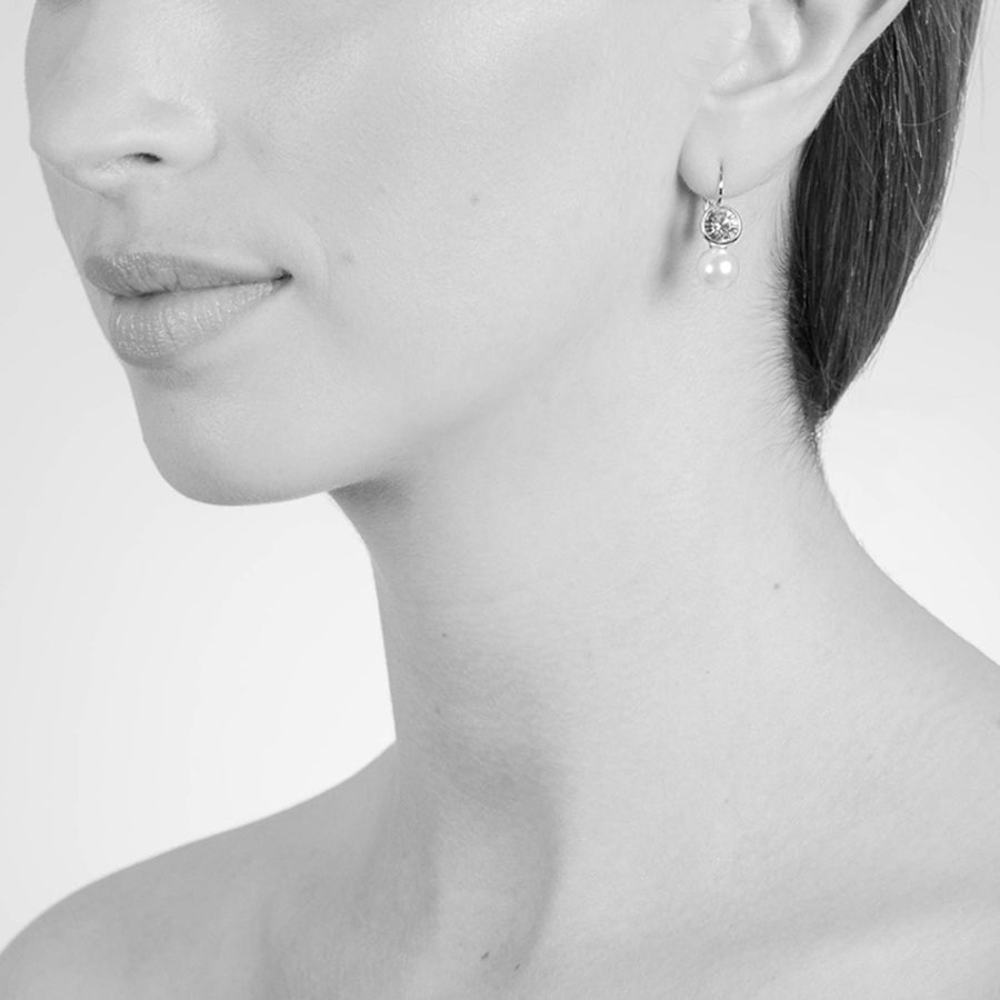 Cachet London Mimi Silver Lever Back Earrings