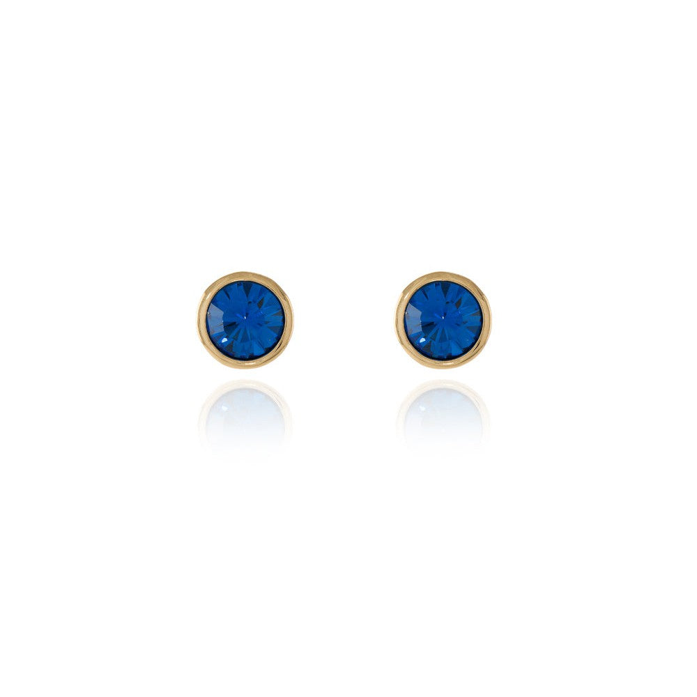 Cachet London Thisbe Gold Sapphire Earrings