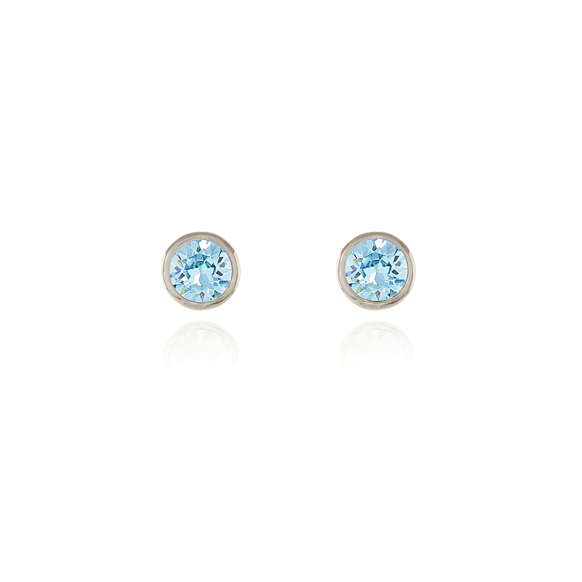 Cachet London Thisbe Silver Aquamarine Earrings