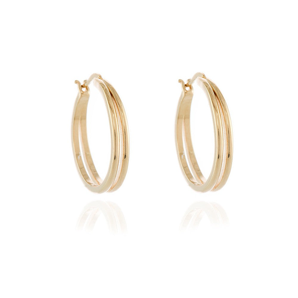 Cachet London Lana 25mm Gold Hoop Earrings