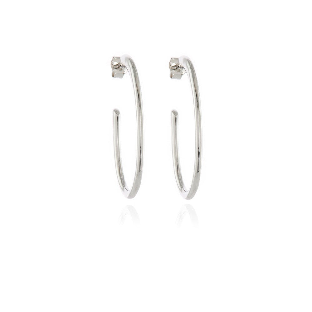 Cachet London Palila Silver Hoop Earrings