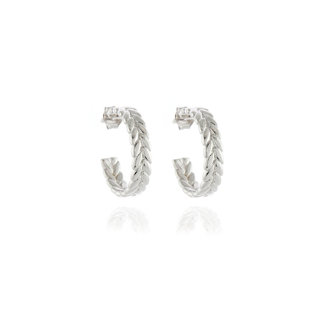 Cachet London Oletta Silver Hoop Earrings