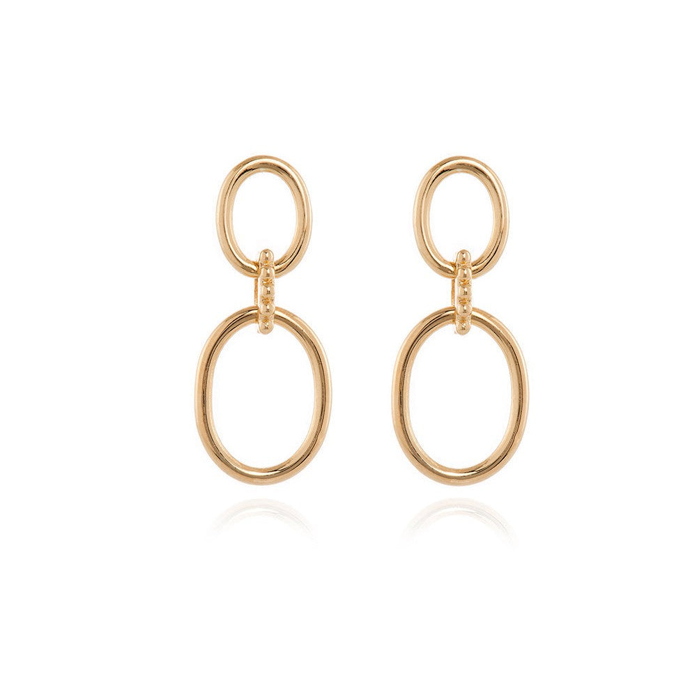 Cachet London Landri Drop Earrings 18ct Gold Plated