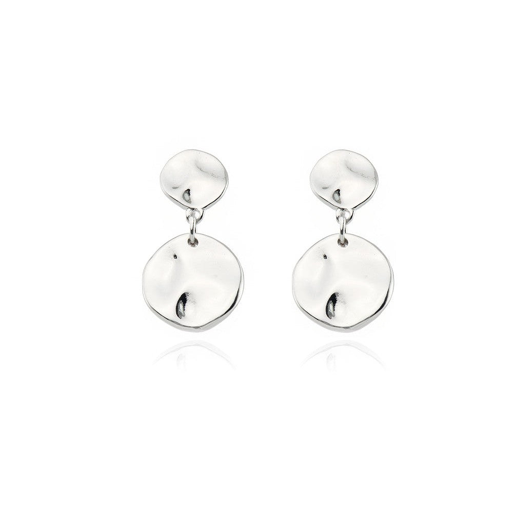 Cachet London Haven Drop Earrings Rhodium Plated