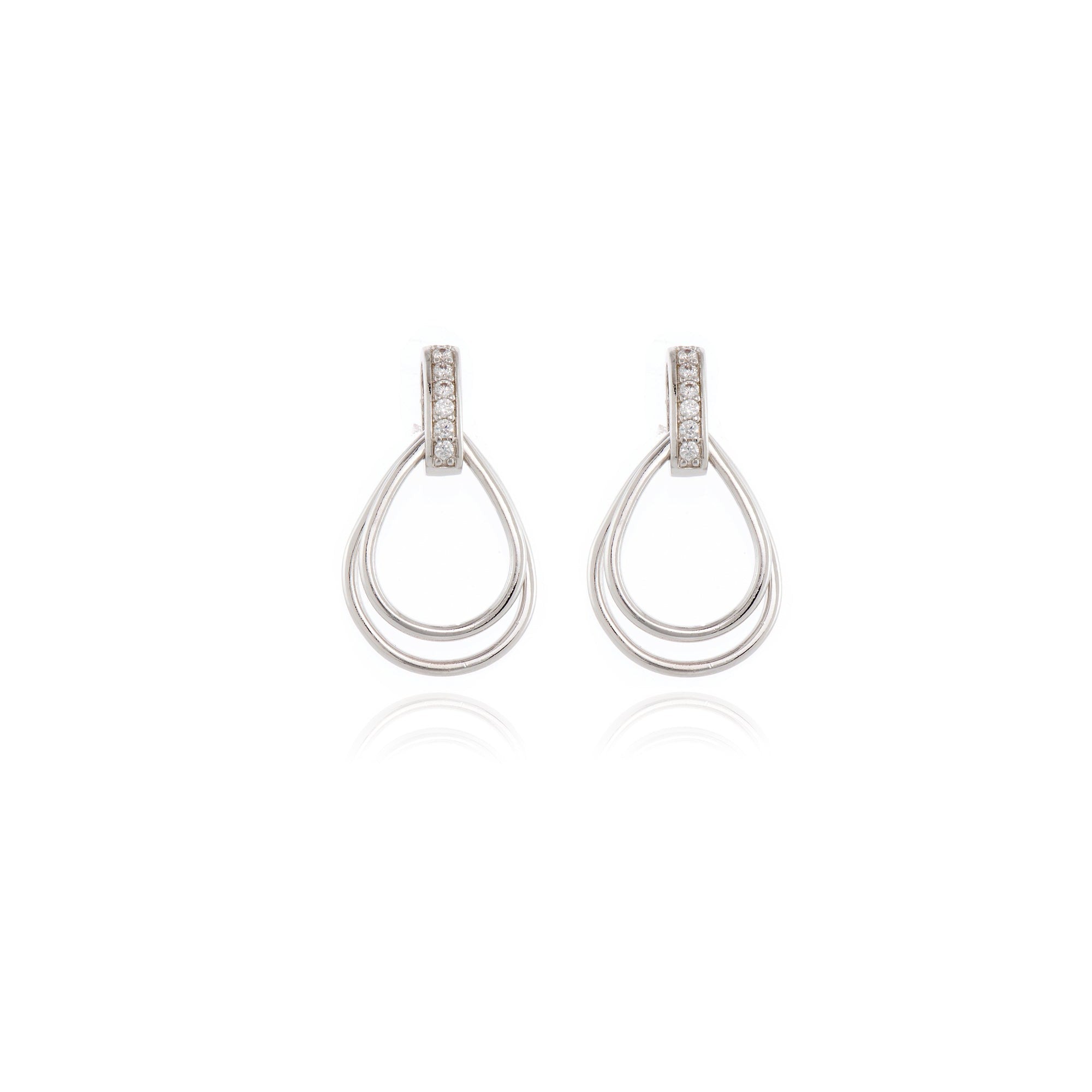 Cachet London Qiao Silver Earrings