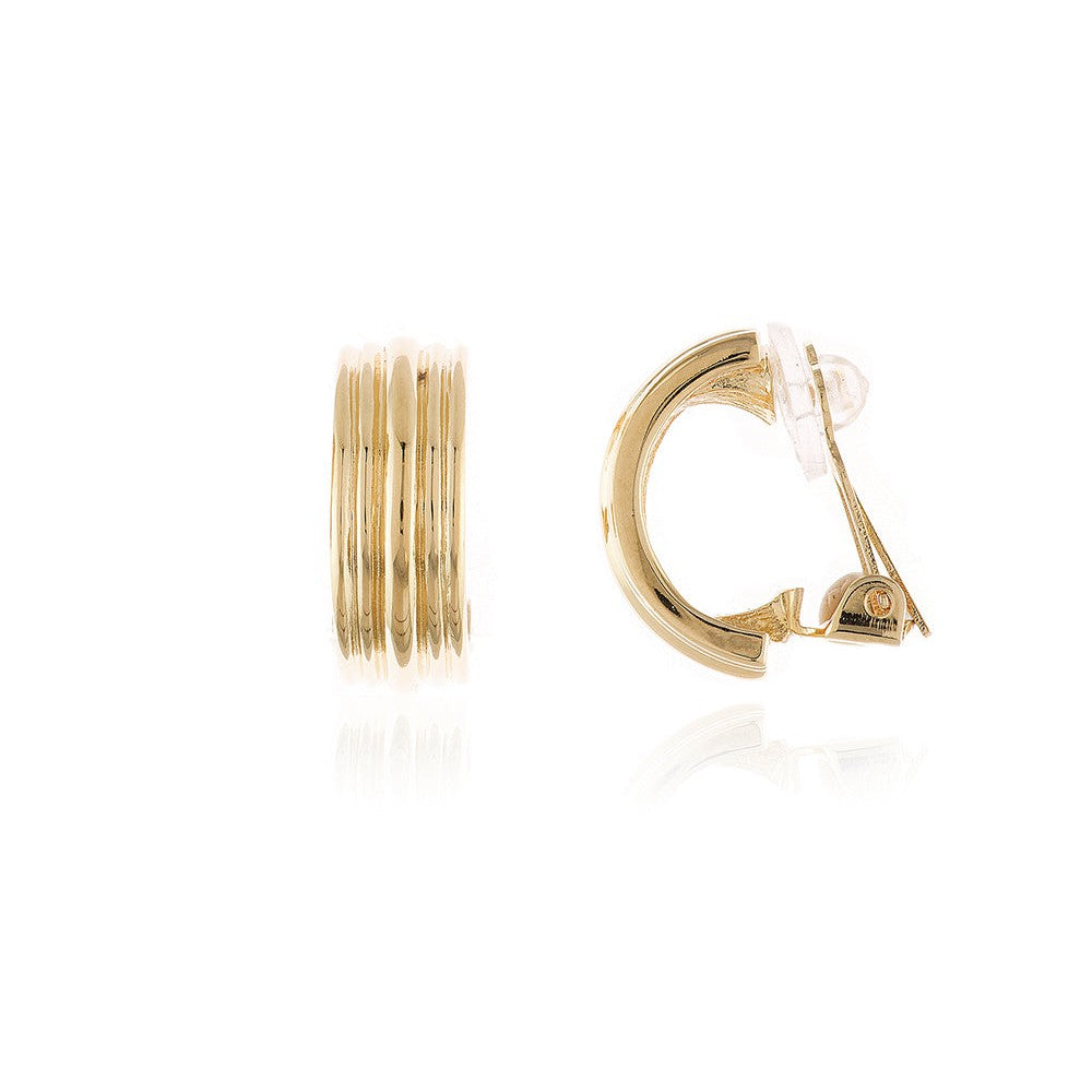 Cachet London Callen Gold Clip On Earrings