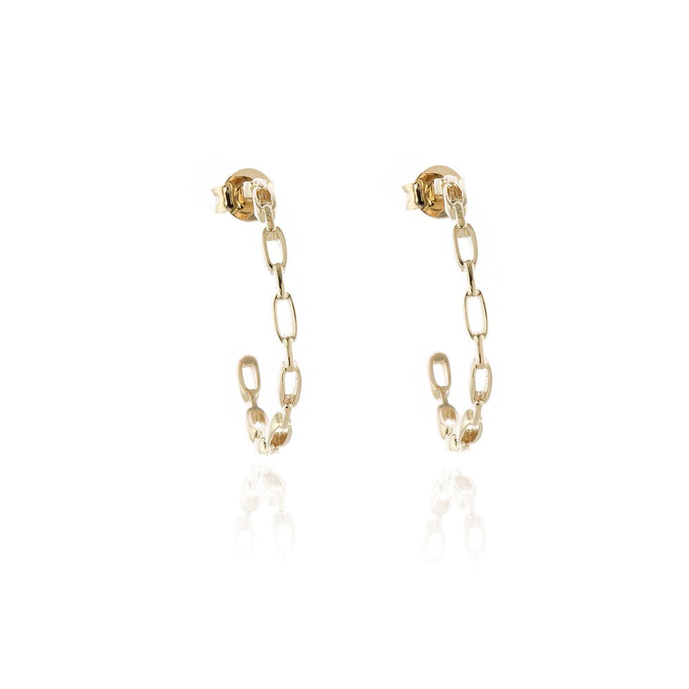 Cachet London Raja Gold Hoop Earrings