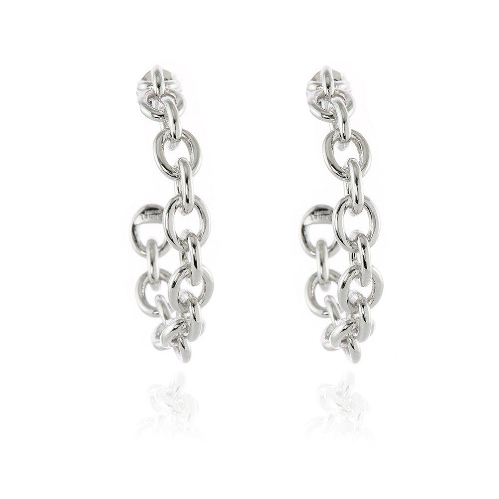 Cachet London Oleta Silver Hoop Earrings