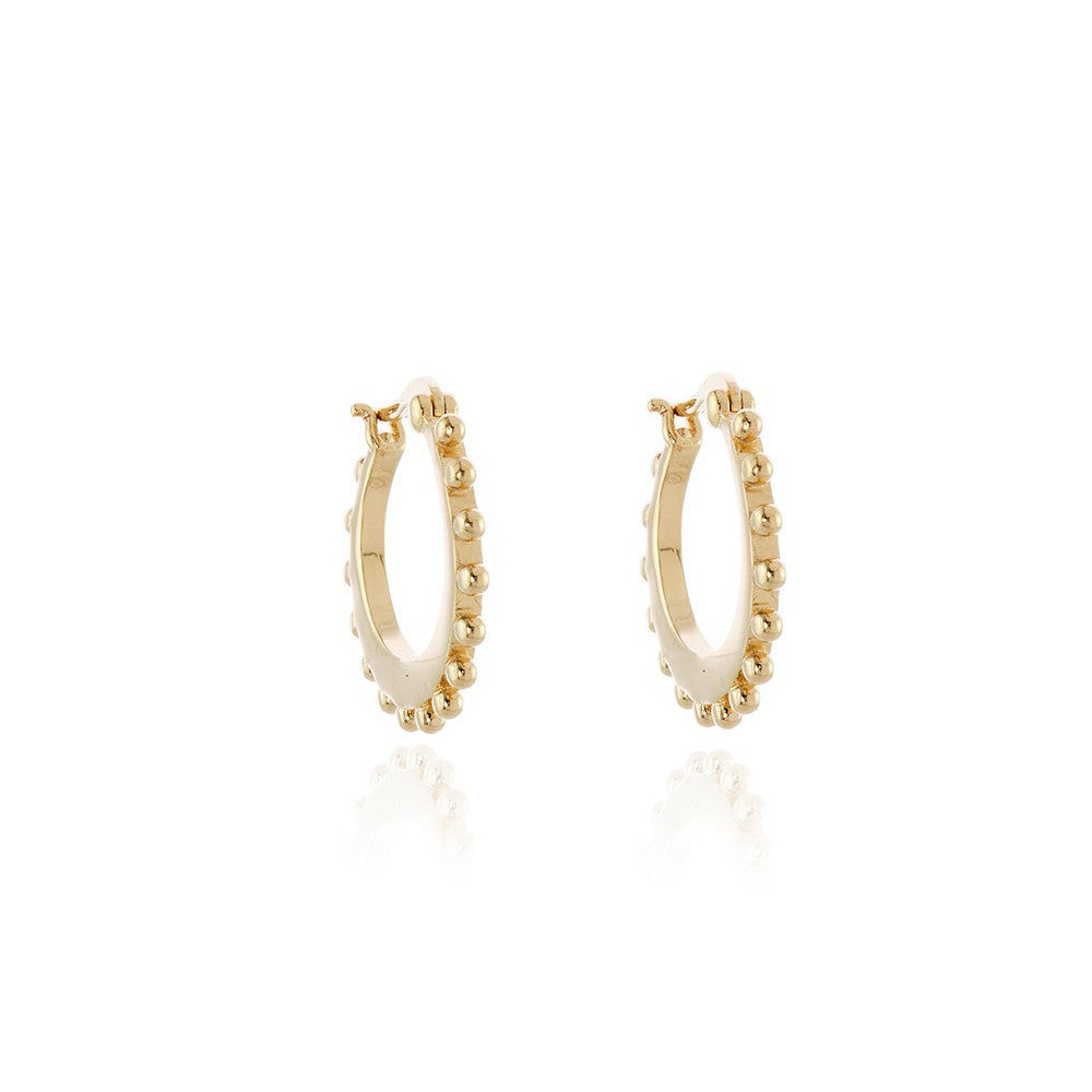 Cachet London Beba Gold Hoop Earrings