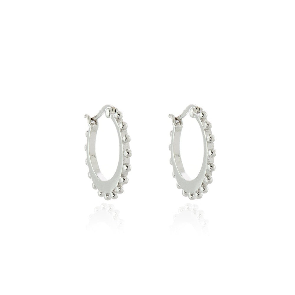 Cachet London Beba Silver Hoop Earrings