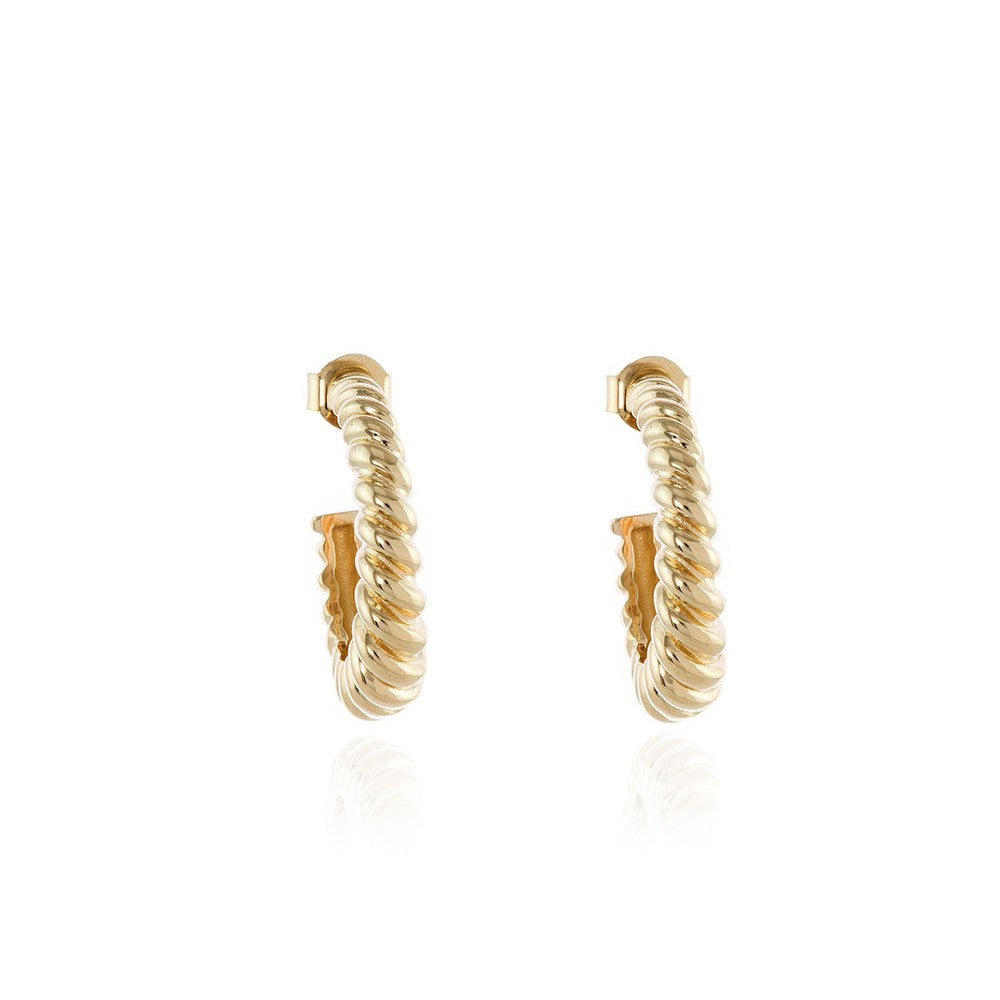 Cachet London Gael Hoop Earrings plated in Gold