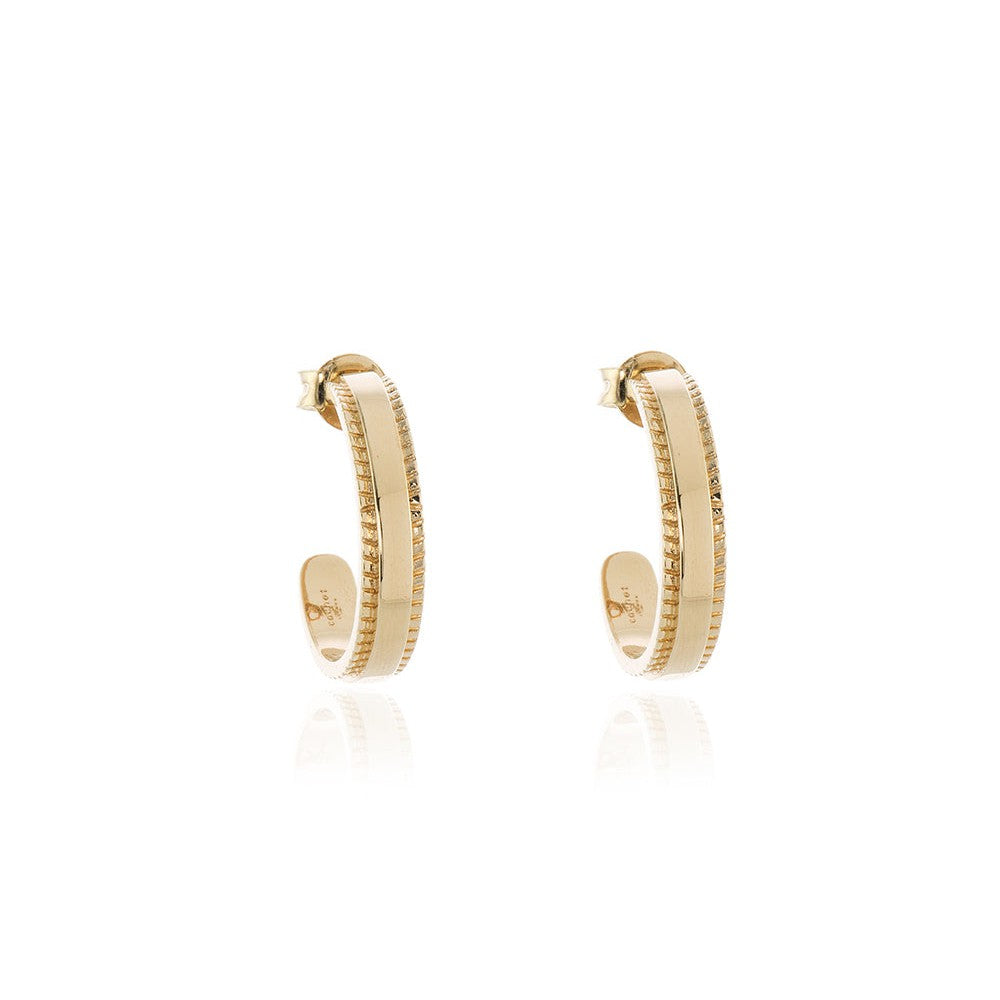 Cachet London Keanu Gold Hoop Earrings