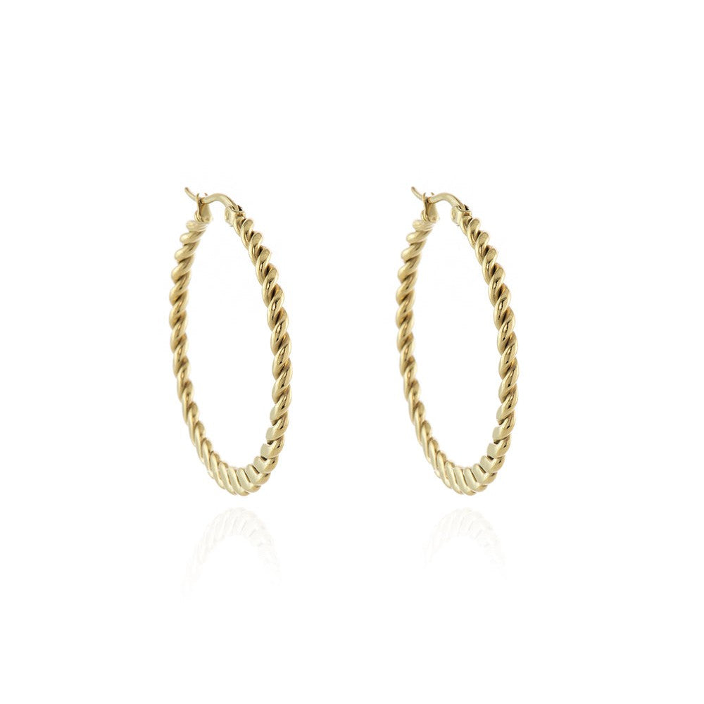 Cachet London Abital Gold Hoop Earrings