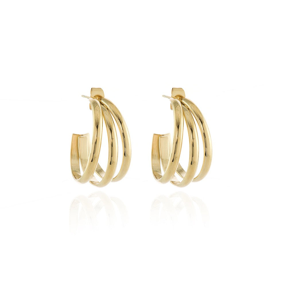 Cachet London Gabby Gold Hoop Earrings