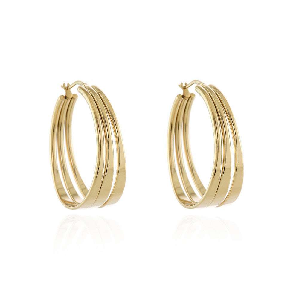 Cachet London Kala Gold Hoop Earrings