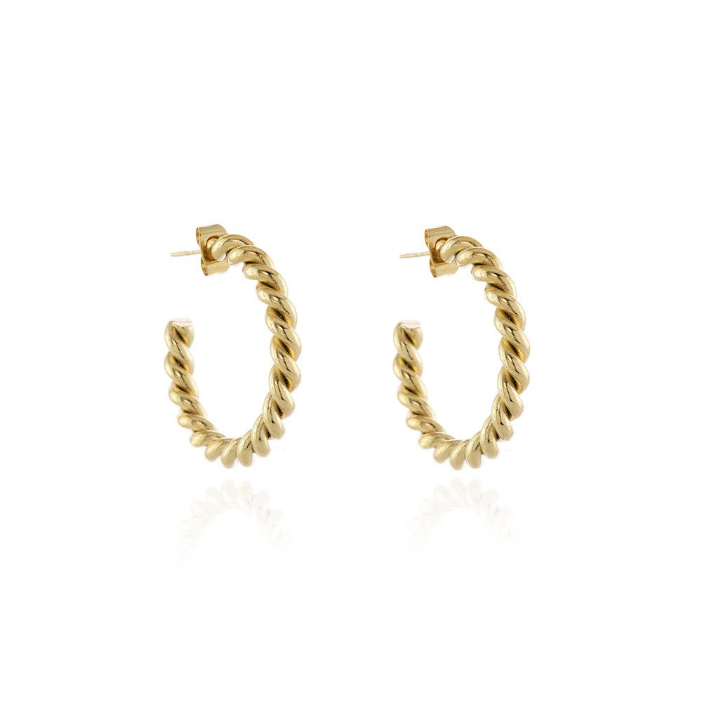 Cachet London Melia Gold Hoop Earrings