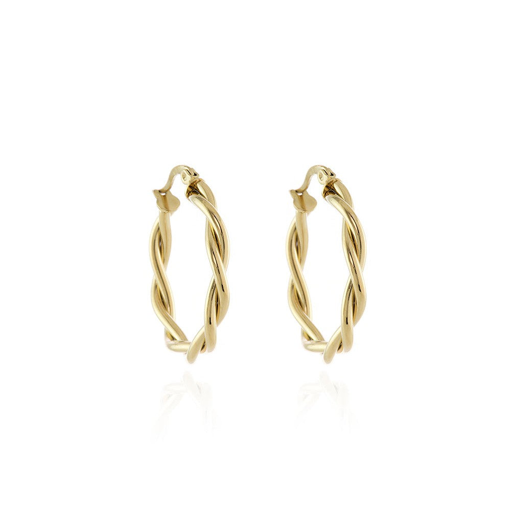 Cachet London Olena Gold Hoop Earrings