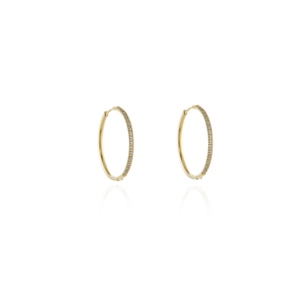 Cachet London Vice Gold Hoop Earrings