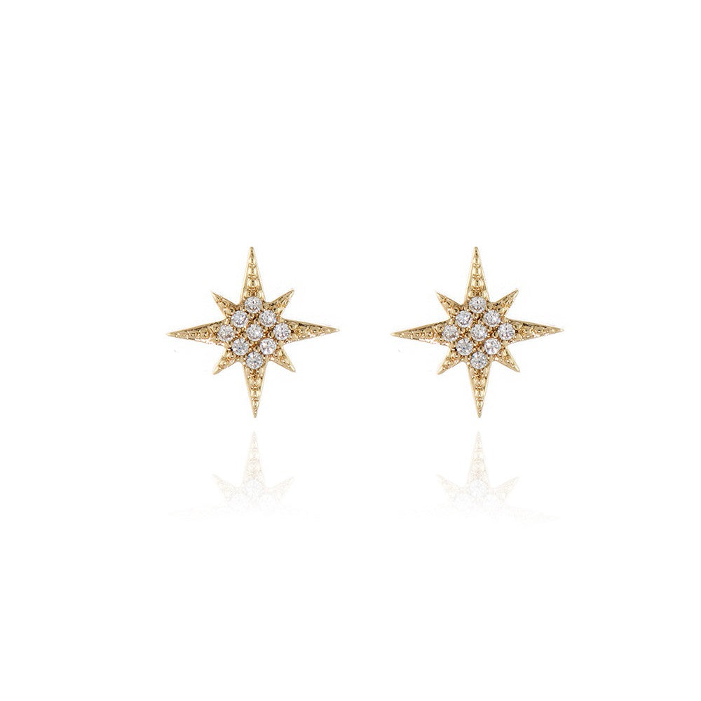 Cachet London North Star Gold Earrings