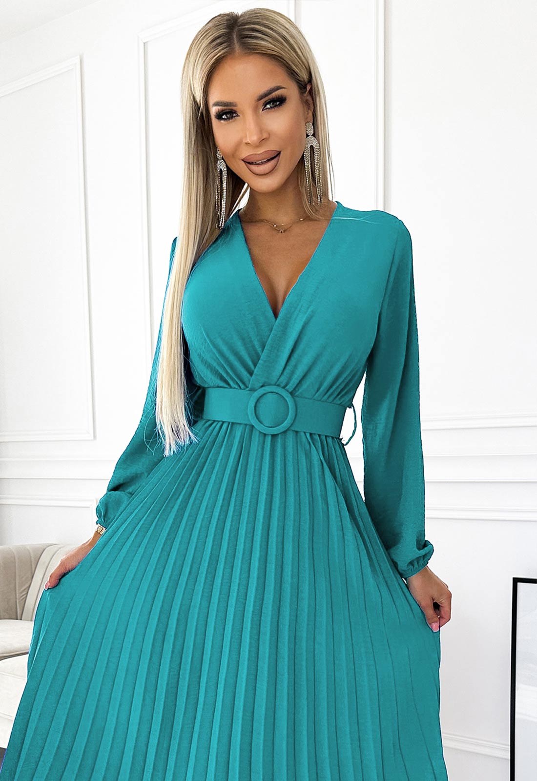 LBD Exclusive Marine Blue Viviana Cocktail Dress