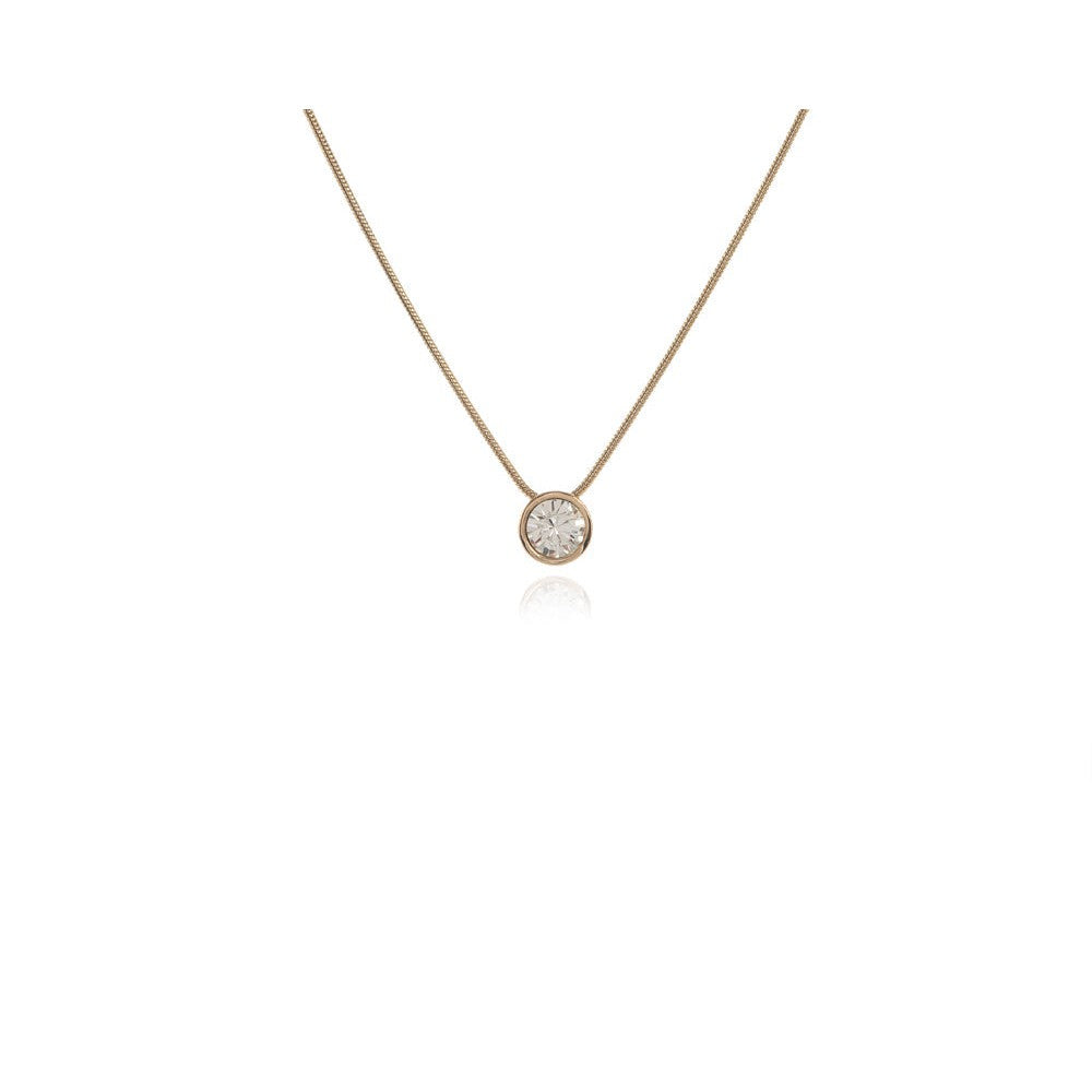 Cachet London Solitaire Gold Pendant