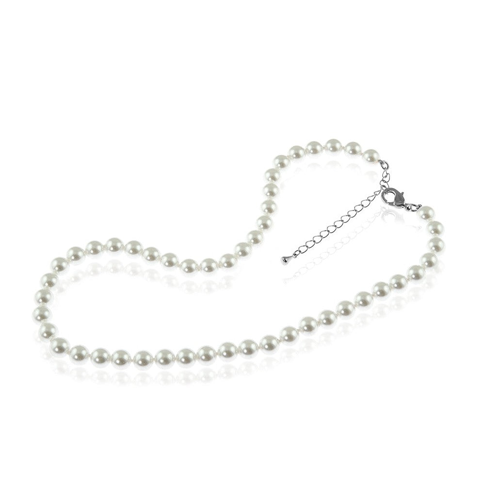 Cachet London Mabel Silver 40cm Pearl Necklace