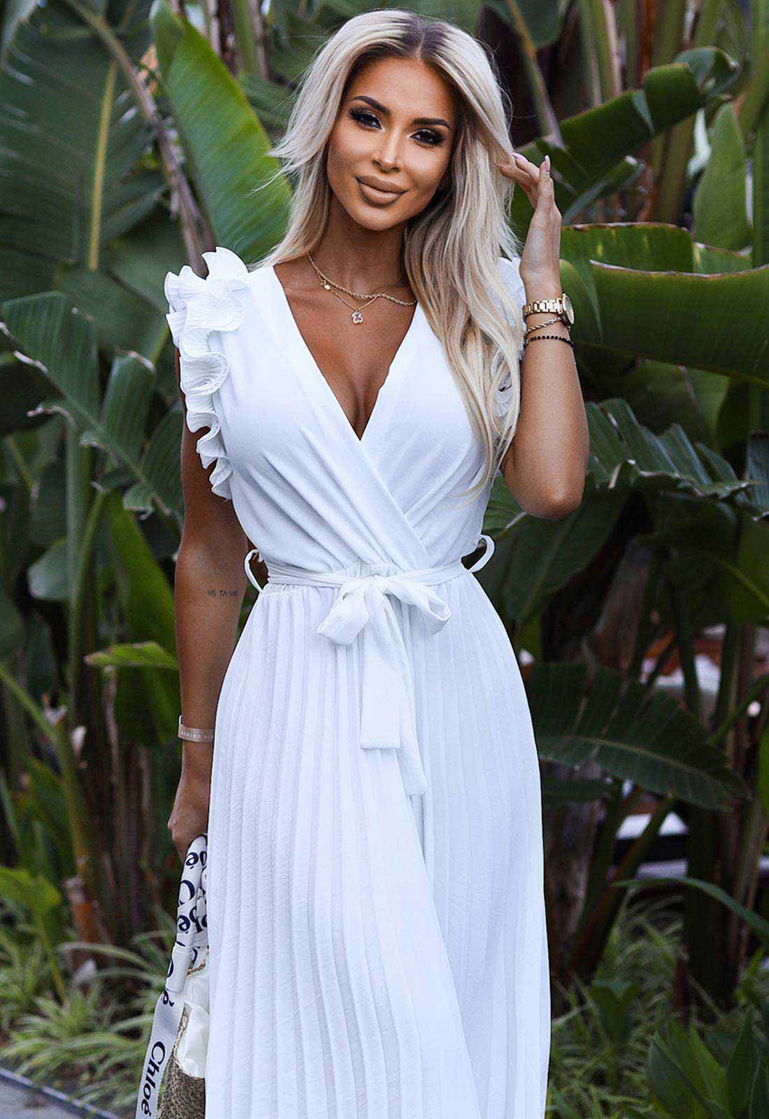 LBD Exclusive White Lina Cocktail Dress