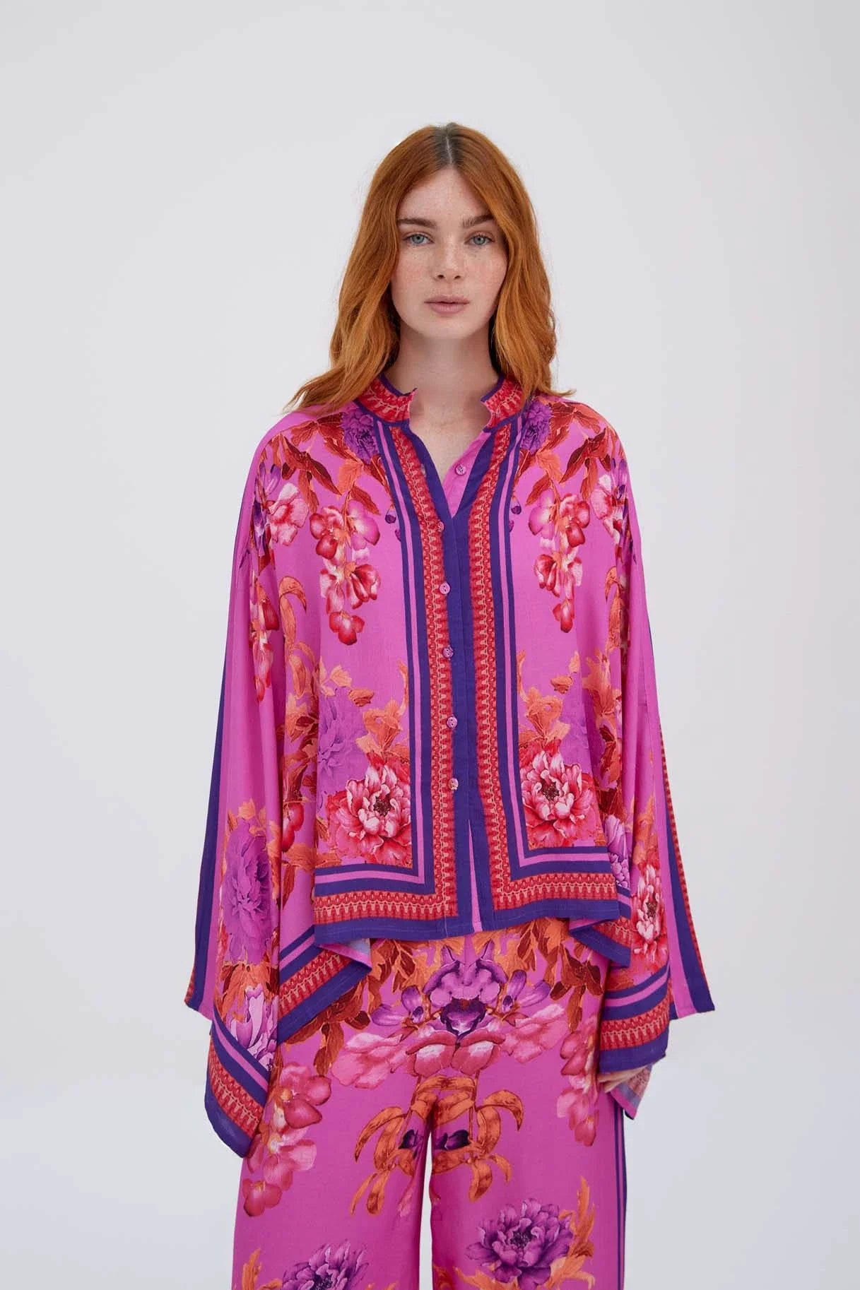 Raishma Studio Pink Alisa Viscose Shirt